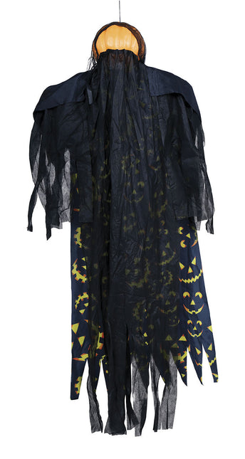 Halloween Hängende Dekoration Kürbis mit Licht und Ton 1,8m