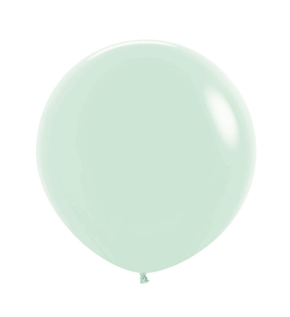 Ballons Pastell Mattgrün 61cm 10Stk