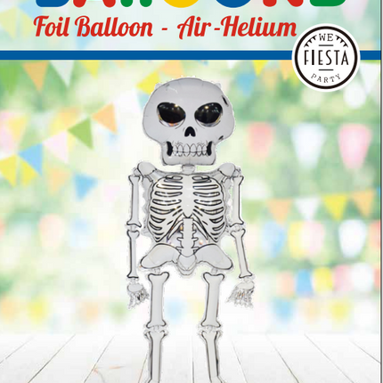 Helium Ballon Skelett Leer 1.58m