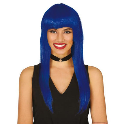 Blauer Perückenpony