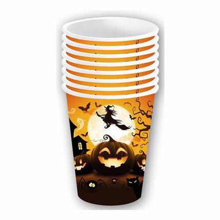 Halloween Becher Kürbis 355ml 6 Stk.