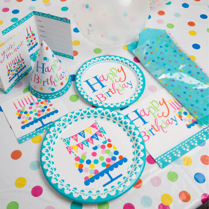 Geburtstag Konfetti Kuchenservietten 16 Stk.