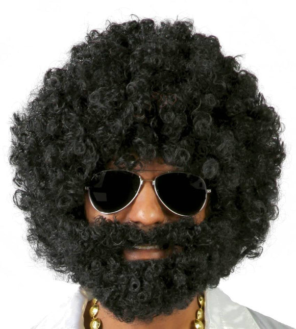 Afroperücke mit Bart