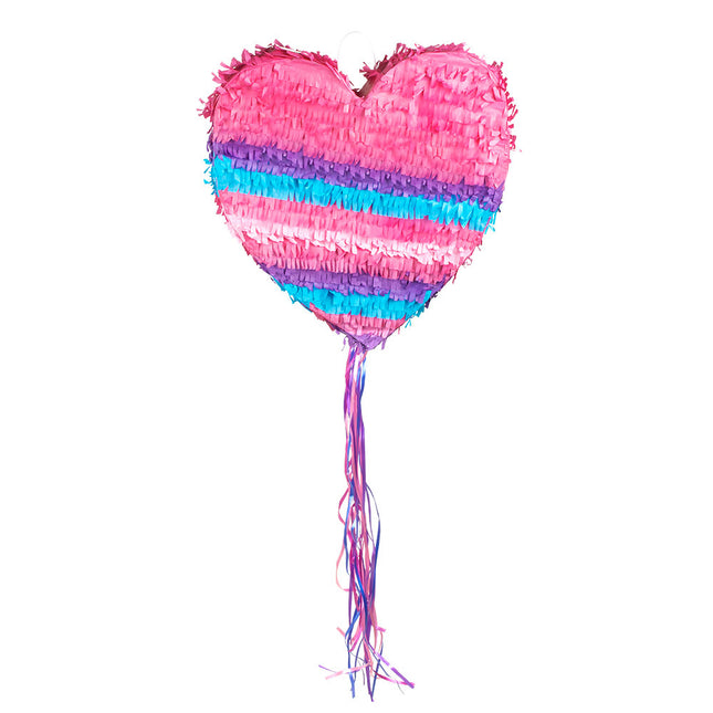 Pull Pinata Herz rosa 37cm