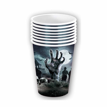 Halloween Becher Graveyard 240ml 6 Stk.