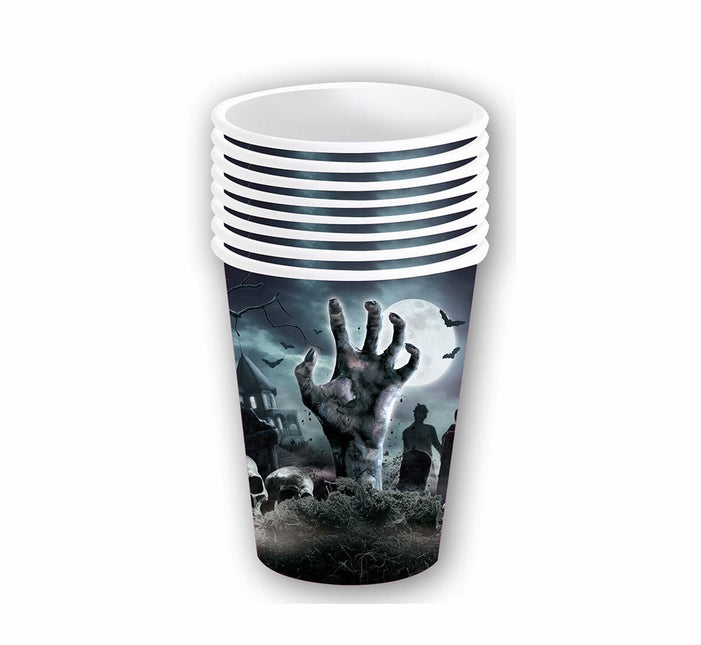 Halloween Becher Graveyard 240ml 6 Stk.