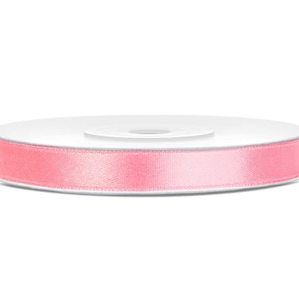 Satinband Hellrosa 6mm 25m