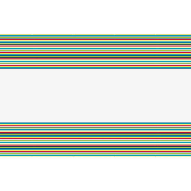 Tischtuch Streifen Regenbogen 2.13m