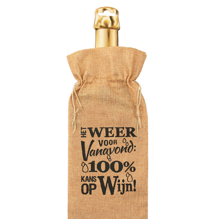 Geschenktüte Flasche Wettervorhersage 42cm