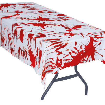 Halloween Tischtuch Blut 1,77m