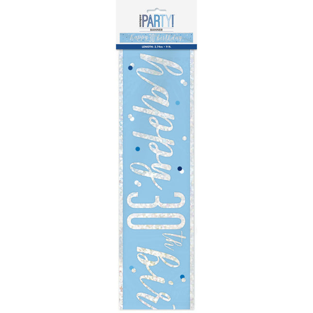Banner 30 Jahre Blau 2.74m
