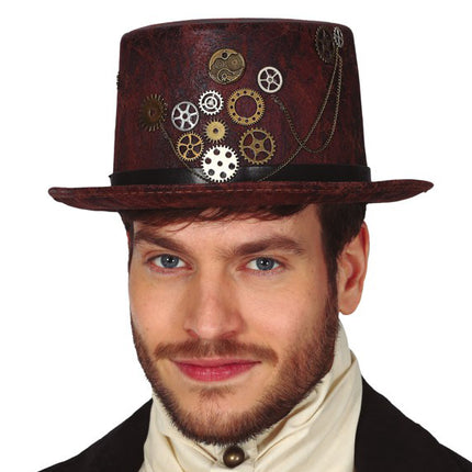 Steampunk Hut Kunstleder