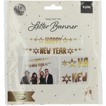 Buchstabengirlanden Happy New Year 2pcs
