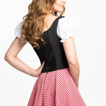 Dirndlkleid Oktoberfest Rot Schwarz