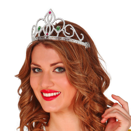 Silberne Tiara