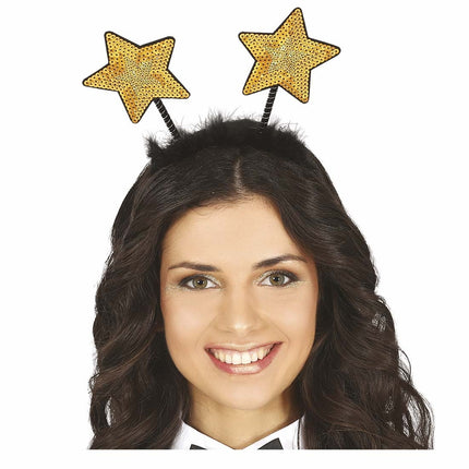 Goldener Haarreif Sterne