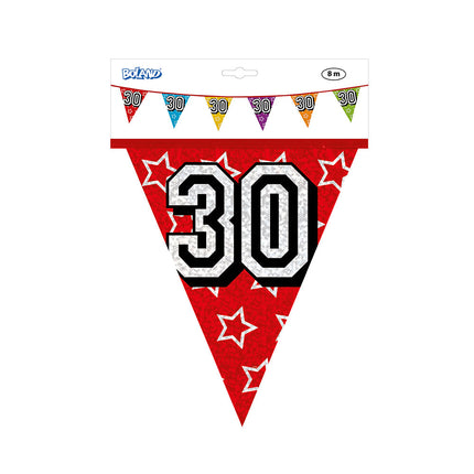 Girlanden 30 Jahre Glitzer 8m