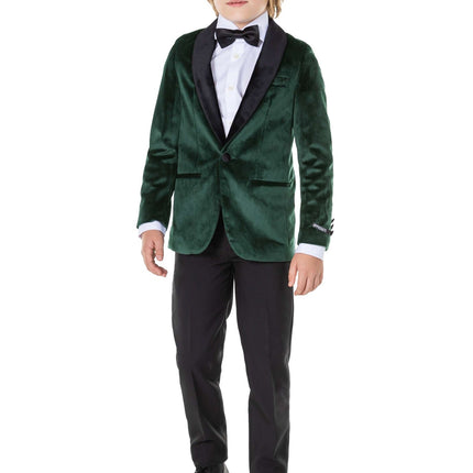 Dunkelgrüner Samtblazer Boy <tc>OppoSuits</tc>