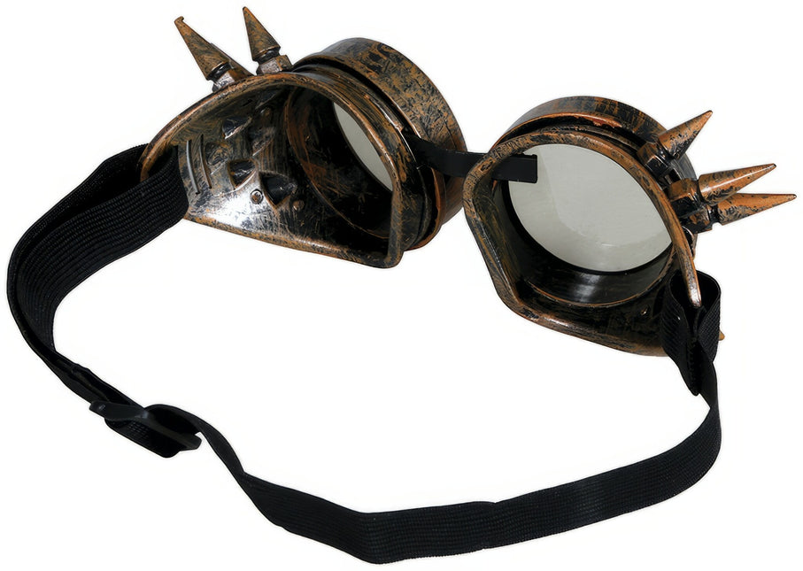 Steampunk Brille Braun