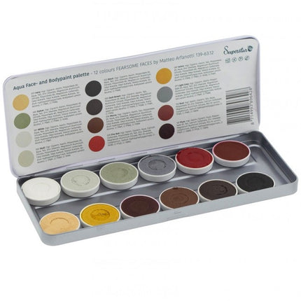 Bunter Schmink Fearsome 12Stück