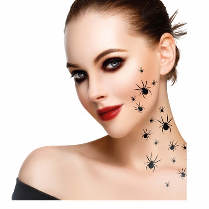 Halloween Fake Tattoos Spinnen