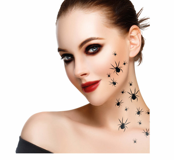 Halloween Fake Tattoos Spinnen