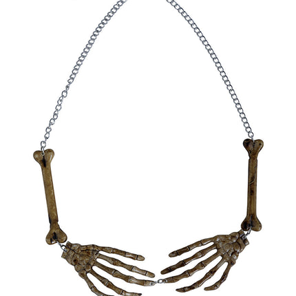 Halloween Halskette Skelett-Arme