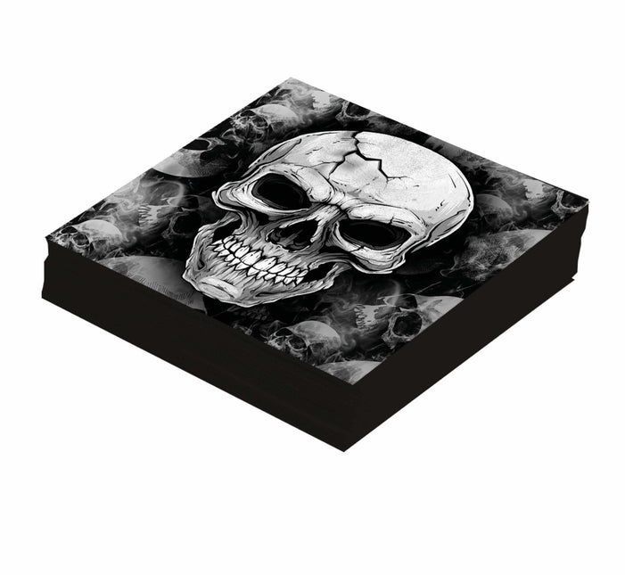 Halloween Servietten Skelett 33cm