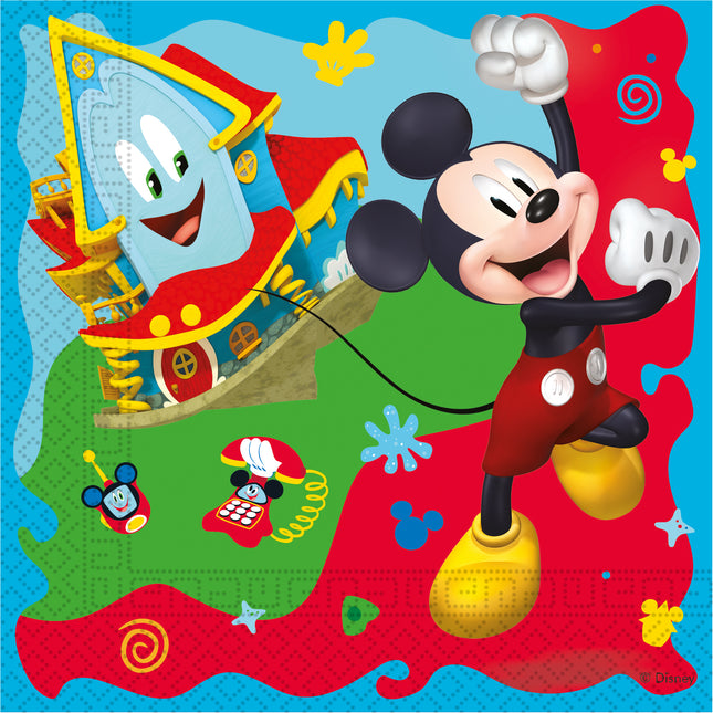 Mickey Rock The House Servietten 33cm 20 Stk.