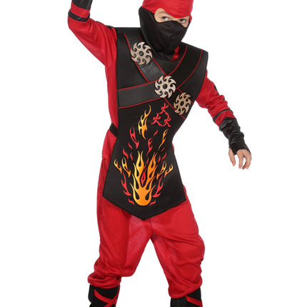 Ninja Anzug Kind Feuer