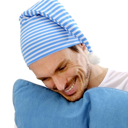 Blau Weiß Schlafmütze