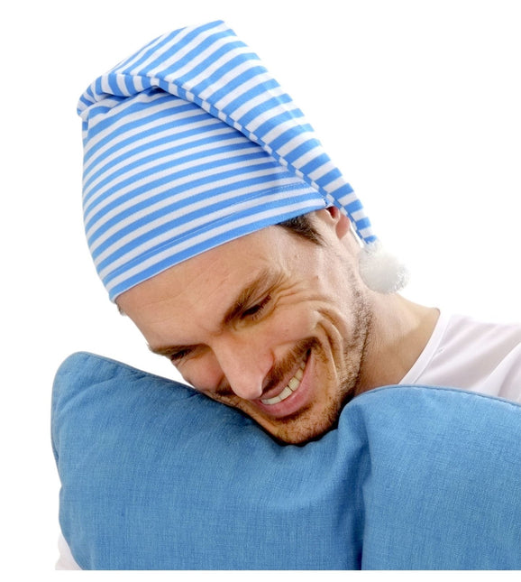 Blau Weiß Schlafmütze
