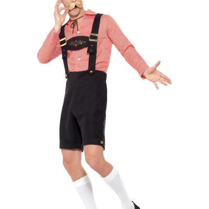Lederhosen Set Rot