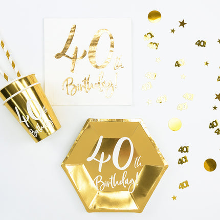Tischkonfetti 40 Jahre Gold