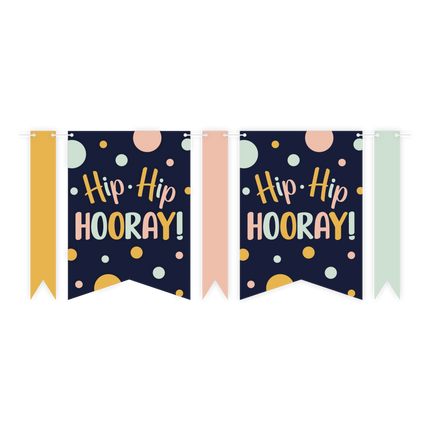Fähnchen Hip Hip Hooray 6m