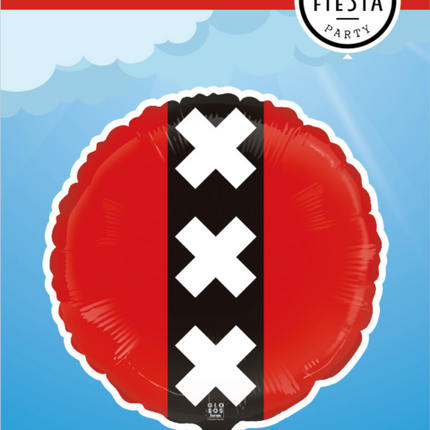 Amsterdam Helium Ballon Leer 45cm