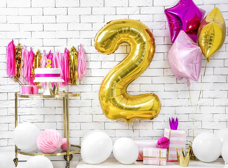 2 Jahre Kerze Glitter