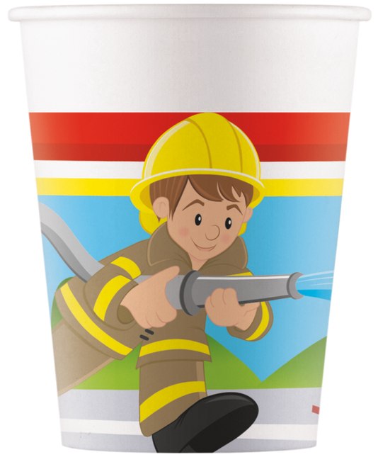 Becher Feuerwehr 8Stk