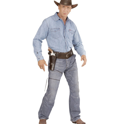 Braunes Holster mit Gürtel
