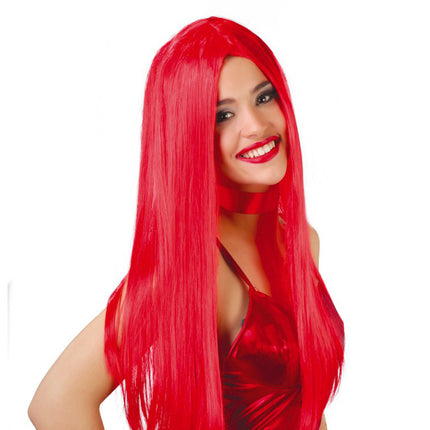 Perücke Rot Langes Haar
