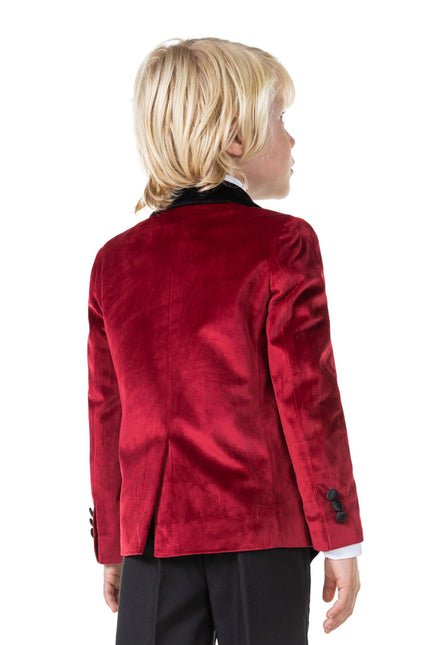 Bordeauxroter Samtblazer Junge <tc>OppoSuits</tc>