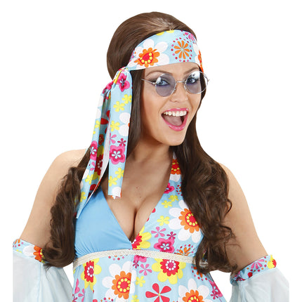 Blaue Hippie-Brille