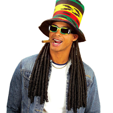 Hut Rasta mit Dreadlocks