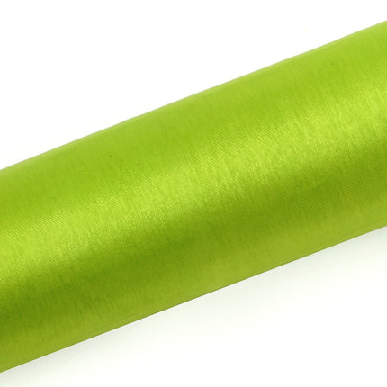 Limettengrüner Organza-Stoff 16cm 9m