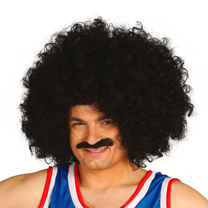 Perücke Schwarze Locken