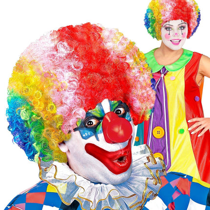 Bunte Perücke Clown
