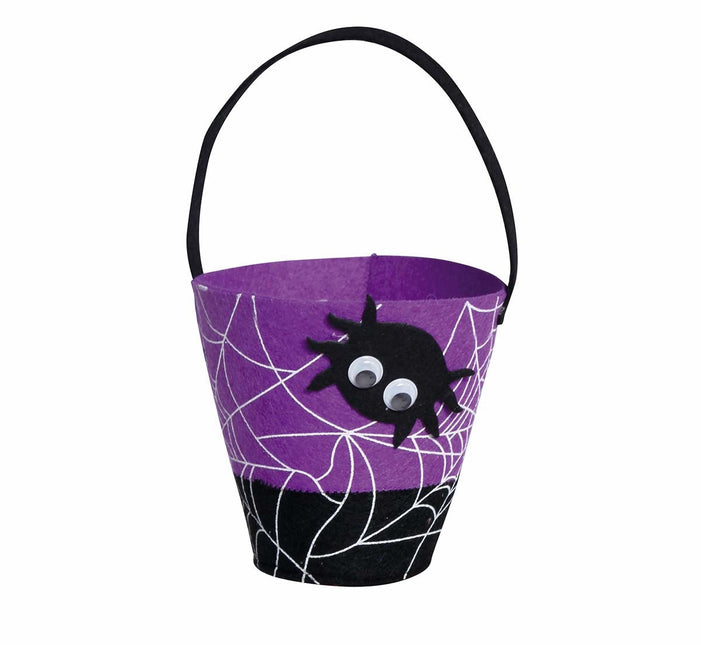Halloween Süßigkeiteneimer Spinne 25cm