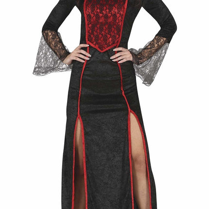 Vampir Halloween Kostüm Damen Rot
