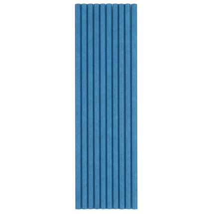 Papierstrohhalme Blau 10 Stk.