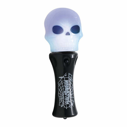 Halloween Taschenlampe Totenkopf 14cm